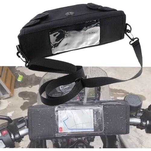 Motorcycle Handlebar Bag Magnetic Tank Bike Saddle Bag Big Screen for Phone / GPS for R1200GS F800GS ADV F700GS R1250GS
