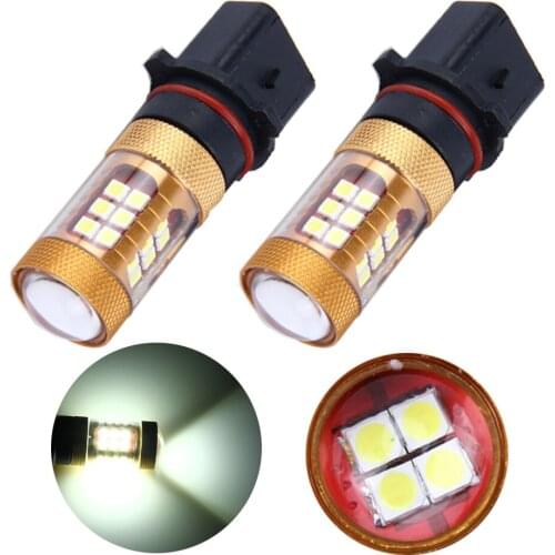 Super bright 4pcs/lot 12V 24V 3030 28 SMD Led Bulbs P13W PSX26W Car Led Headlight Auto Day Running Light Led Fog Lights 1680Lm