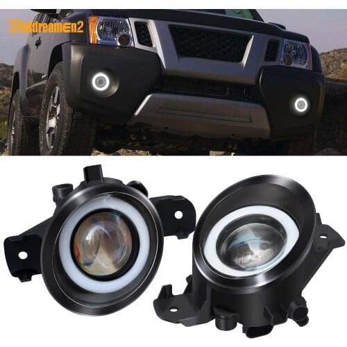 2 Pieces LED Angel Eye Fog Light Car Front Bumper Fog Lamp Daytime Running Light White 12V For Infiniti M45 M35 QX60 JX35 G37