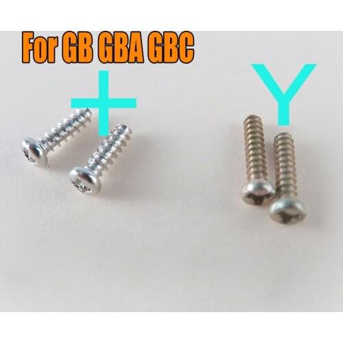 600PCS For GB GBA GBC Game Console Shell Case Triangle Screws Replacement For Gameboy + screws cross screws Y Tri Wing Screw