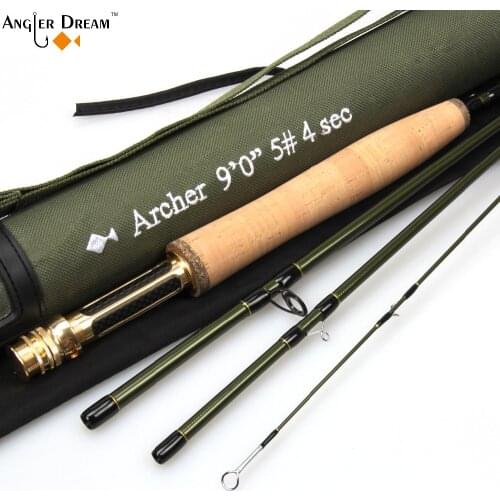 3/4/5/8 WT Fast Action 36T Carbon Fiber /Graphite IM10 7.5/8.3/ 9FT Fly Fishing Rod with Cordura Tube