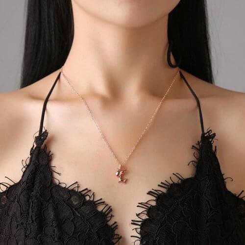 Antlers Jewelry Gifts Small Elk Clavicle Chain Necklace Jewelry Christmas Decorations For Home Gift For Women Girl