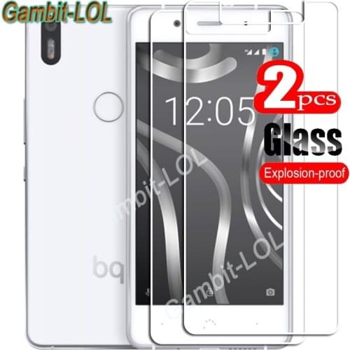 For BQ Aquaris X5 Plus Tempered Glass Protective ON X5Plus 5Inch Screen Protector Smart Phone Cover Film