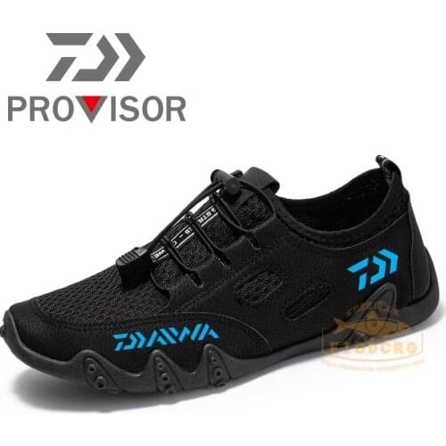 2021 Daiwa Fishing Shoes Breathable Sheepskin Shoes Summer Mesh Men Wading Hiking Shoes Outdoor Beach Shoes Dawa Fishing Shoes