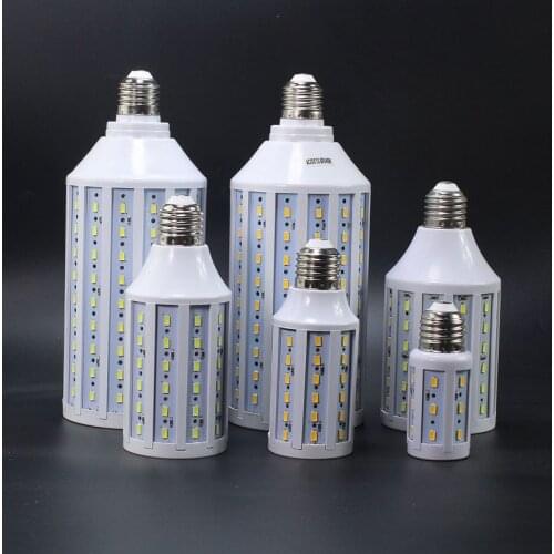 30pcs/lot 12v-60v 7w 10w 15w 18w 25w E27 B22 12v 24v 36V 48V led corn bulb smd 5730 LED corn light warm/cool white free shipping