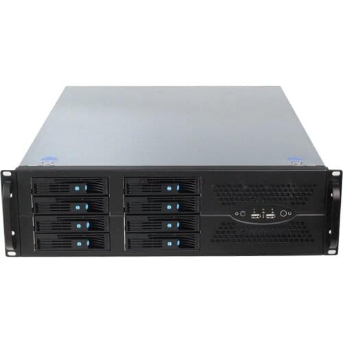3U rack mount server storage case TP3U570-08 IPFS hot-swapped chassis 8bays server with 600W psu support ATX motherboard
