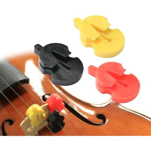American Violin Mute Sordine Silica Gel for Practice Fiddle 4/4 3/4 1/2 1/4 At Bedroom With Reducing Volume