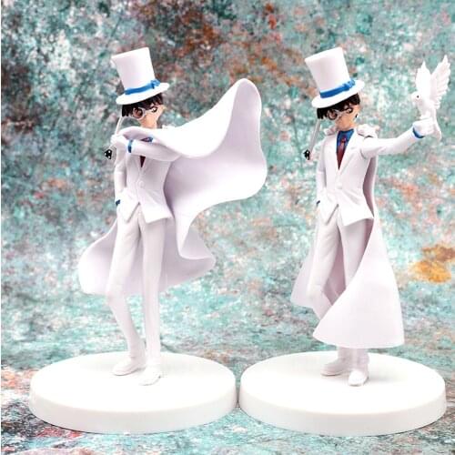 Anime Detective Conan set Case Closed Action Figure 15cm Kid The Phantom Thief Model Anime PVC Figure Auto Decor Random