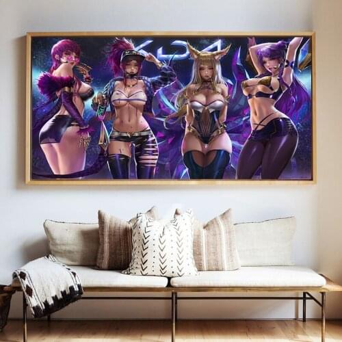 Anime Posters And Prints Sexy Anime Women Decoration Painting Cute Anime Girl Art Wall Pictures For Bedroom Home Decoration