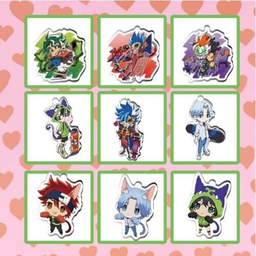 Anime SK8 the Infinity SK EIGHT Acrylic Cartoon Itabag Pendant Keychain Keyring Toy SHADOW Chinen Miya Hasegawa Ranga Kyan Reki