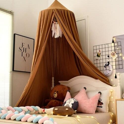 Bed Canopy Curtain Mosquito Net for Crib Cot Girls Princess Children Play Tent House Hung Dome Nordic Baby Kids Room Decor