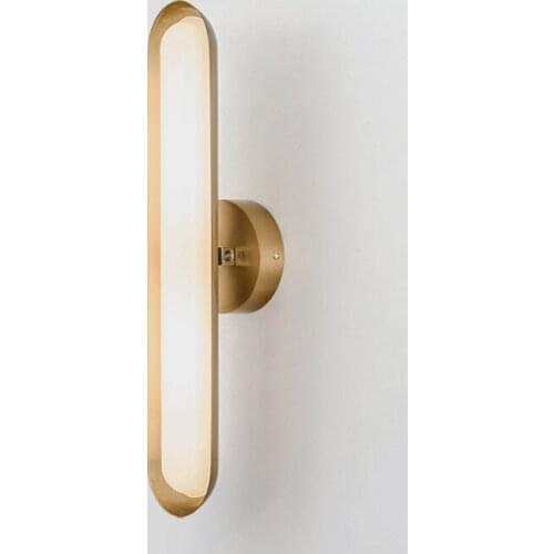 Designer creative hardware living room wall lamp art bedside post-modern bedroom model room wall lamp