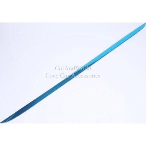 For Mazda CX-3 CX3 2017 2018 REAR TRUNK TAILGATE BACK DOOR LID COVER BOOT STRIP TRIM EDGE MOLDING STAINLESS GARNISH CAR-STYLING