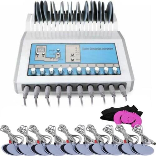 EMS Tens Electric Muscle Stimulation Instrument For Body Slimming Acupuncture Massage Equipment Electrode Stimulator Massager