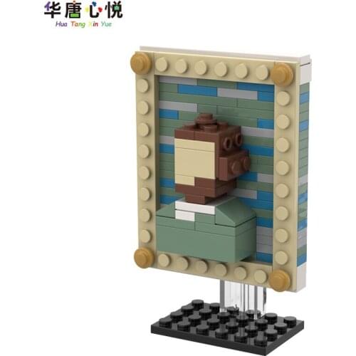 MOC City Painting Artwork Model Toys Educational Building Blocks Assemble For Children Decoration Cultivate Interest Gift Cities