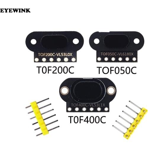 TOF050C 200C 400C laser ranging sensor module TOF time-of-flight distance IIC output for arduino VL6180 VL53L0X VL53L1X
