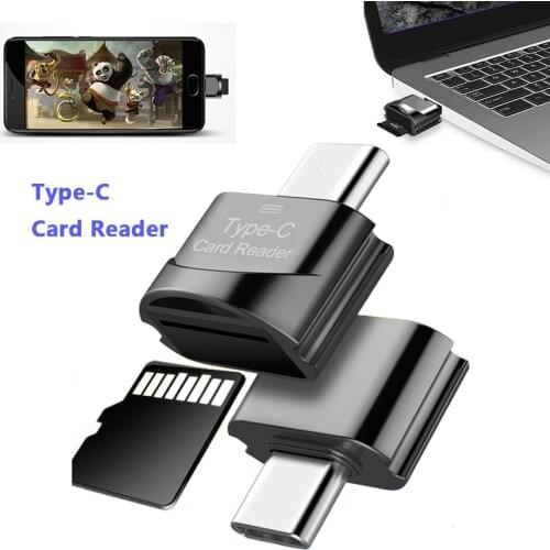Micro Usb 2.0 Type C Mini Memory Card Reader OTG HUB Adapter Aluminum High Speed Cardreader For Micro SD/TF Microsd Laptop
