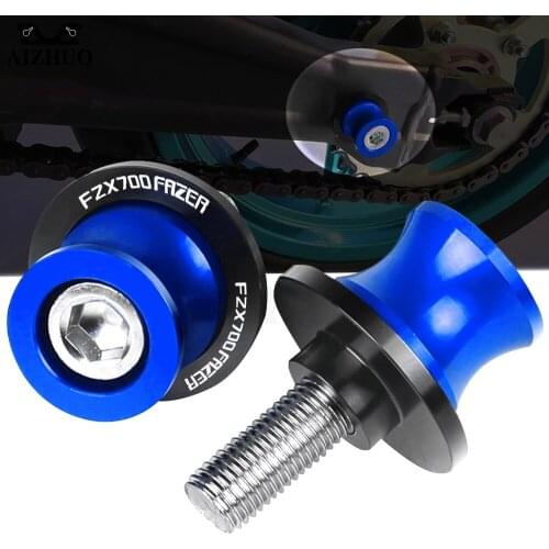 Motorcycle FOR YAMAHA FZX700 FZX 700 FAZER 1986-1987 Fazer Stand Screws 6MM Swingarm Slider Spools LOGO CNC Aluminum Accessories