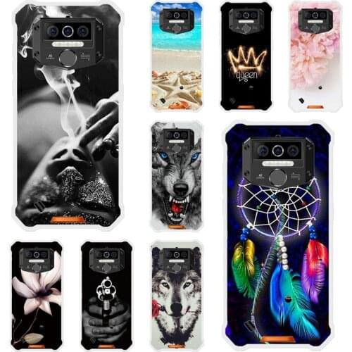 Soft TPU Case For Oukitel WP5 Case Silicon Floral Painted Back Bumper Coque For Oukitel WP5 Covers Protective Fundas Hoesje Etui