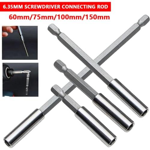 Extensions Quick Change Extension Bit Set 1/4" Hex Rod Shank Long Handle Screwdriver Tip Holder Hand Tool