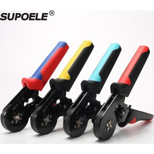 New Tubular terminal crimping self-adjusting tool HSC8 6-4A 0.08-10mm2 AWG28-7 electricians pliers high-precision pliers