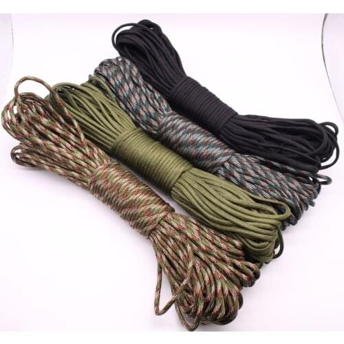 4mm Paracord Parachute Cord Lanyard Rope Mil Spec Type III 7 Strand DIY Bracelet Accessories Travel Rreserve