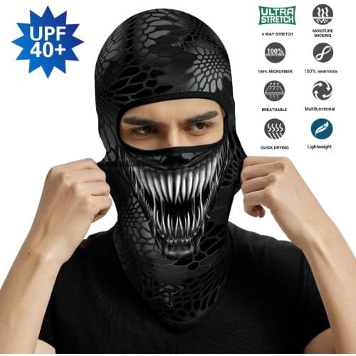 Venom Balcalava Mask Headband Cycling Bandana Scarf Edward Eddie Brock Neck Gaiter Army Tactcial Protective Face Mask Women Men