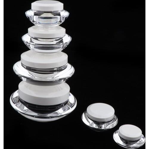 MagiDeal 2pcs Empty Jar Pot Makeup Sample Cream Powder Cosmetic Container Mini Bottles