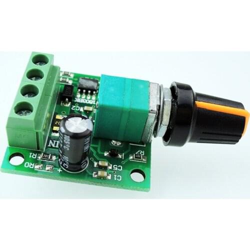 PWM DC motor governor 1.8v3v5v6v12v2a speed regulating switch temperature regulating light switch 1803bk