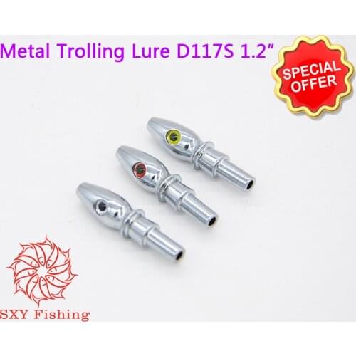 SXY FISHING D117S Metal Trolling Lure Metal head Metal copper head 0.15oz Metal Octopus head Deep sea fishing Trolling bait