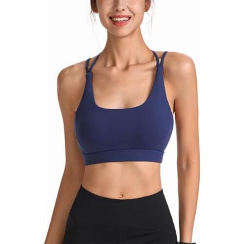 Sports Bra Yoga Sportswear Push Up Joggings Running Top with Pads Training Women Fitness Gym Bra Hollow Out Seamless Tops