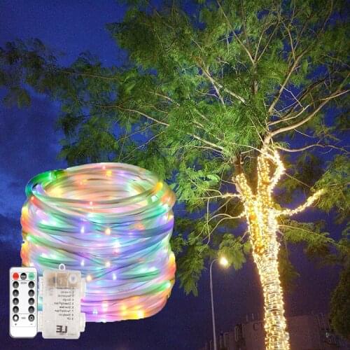 5/10M Led Battery Powered String Lights Waterproof Outdoor Garlands Fairy Light Decorations for Christmas Tree New Year Lights