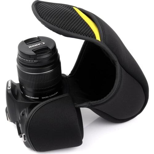 Size M DSLR Camera Inner Soft Bag Case For Canon Nikon Sony A7II NEX-6 A77 A7RII 750D 600D 800D 700D D7200 D7100 D3400 D5600