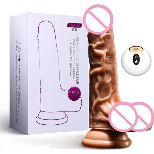 YEAIN Rotation Adorime 178mm 10 Powerful Vibration Modes USB Recharge Realistic Suction Cup Sex Toys For Women Couples Sex Shop