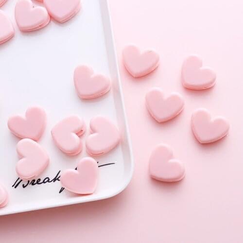 Pink Love heart Book Decor Photo Folder Clip Student Supplies Mini Pegs Kawaii Stationery Heart Decoration Kawaii Accessories