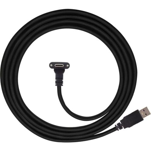 Zihan USB 3.1 Type-C Dual Screw Locking to Standard USB3.0 Data Cable Fit for Oculus Link VR