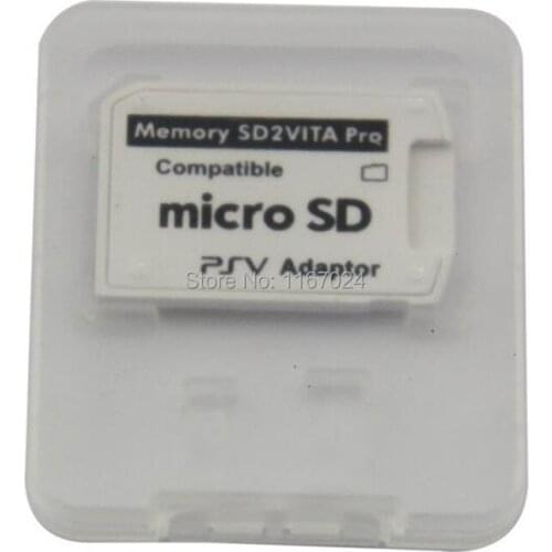 100PCS/Lot Version 5.0 SD2Vita Adapter for PS Vita 1000 2000 Memory Card Slot for PSVita Micro SD card Reader Adapter