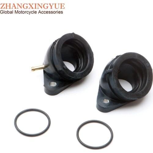 2PC Motorcycle high quality intake manifold for Yamaha XV400 XV500 XV535 VIRAGO XV 400 535 2GV-13586-02 2GV-13596-01