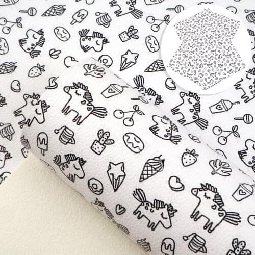 20*33cm Lychee Christmas Flower Faux Synthetic Leather Printed Patchwork For Hair Bow Bags Phone Cover DIY Projects,1Yc7788