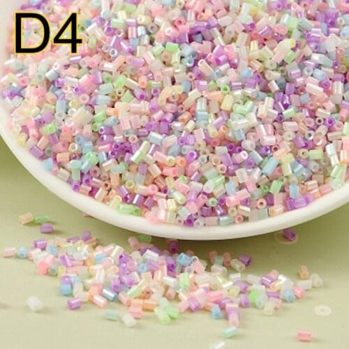 2x3mm 20g Candy Czech Glass Loose Seed Spacer Tube beads For jewelry making DIY Mix Colors