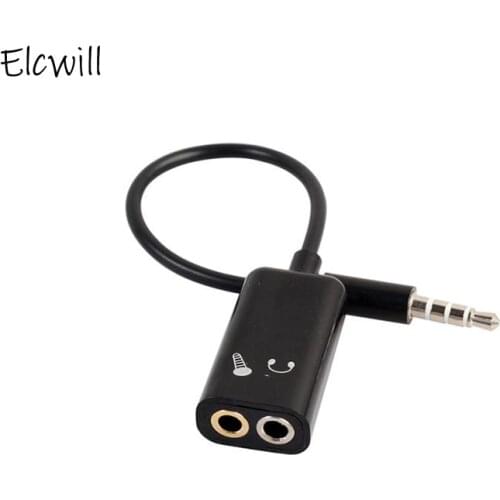 3.5mm Jack Aux Audio Cable Headphone Mic Microphone Splitter Cord for Mobile Phone MP3 Splitters
