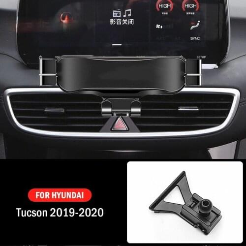 Car Mobile Phone Holder For Hyundai Tucson 2019 2020 Special Mounts GPS Stand Gravity Navigation Bracket Car Accessories