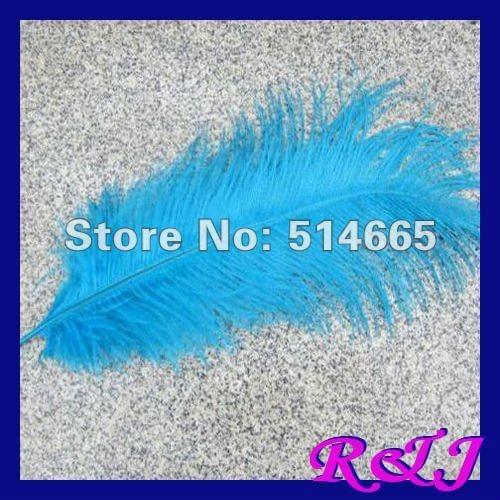 Free shipping Cheap ostrich feather 100pcs 12-14 inches 30-35cm blue Ostrich plumage ostrich plume