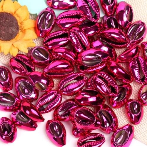 10 Pcs Natural Red Beach Shell Beads For Jewelry Making 10-20mm Oval Shape Beads Diy Charm Necklace Bracelet Accessory