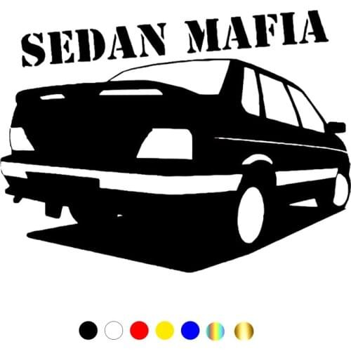 CS-10678# Vinyl Decal VAZ 2106 Lada Sedan Mafia Car Sticker Waterproof Auto Decors on Truck Bumper Rear Window