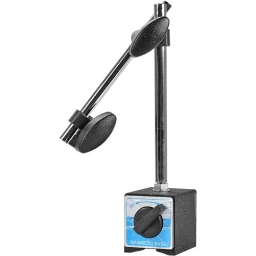 Magnetic Base Holder With Double Adjustable Pole For Dial Indicator Test Gauge with Convenient ON/OFF Switch for Automotive