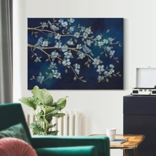 Home Decor Bluebird Conference Beautiful Painting Canva Print Poster Modern Wall Art Modular Picture Bedroom Background No Frame