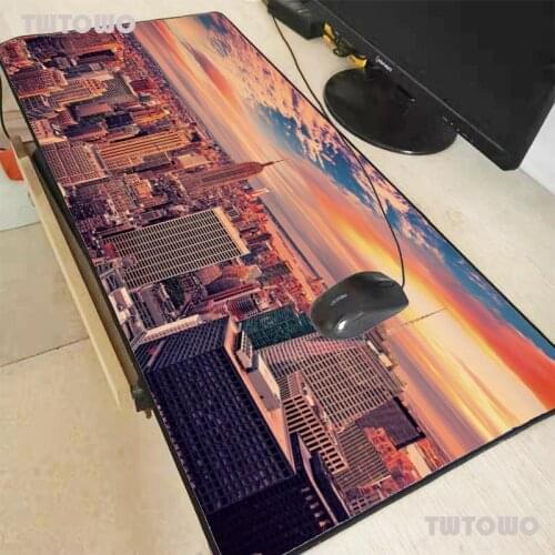 State Building Computer Mousepad Large Mouse Pad Big Gamer Desk Mouse Mat Mause Pad Keyboard Mice Mat