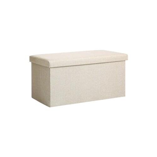 Cotton Rectangular Storage Stool Stool Can Sit Adult Sofa Stool Shoe Bench Home Storage Box Multi-Function