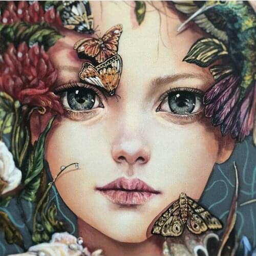 Full Square/Round flower fairy Diamond painting Embroidery Kit portrait mosaic cross stitch canvas painting wall art Home Gift